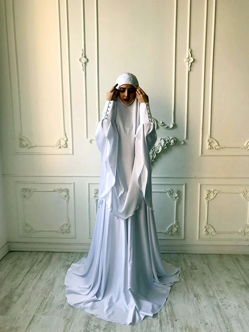 Арабское свадебное платье хиджаб 2021