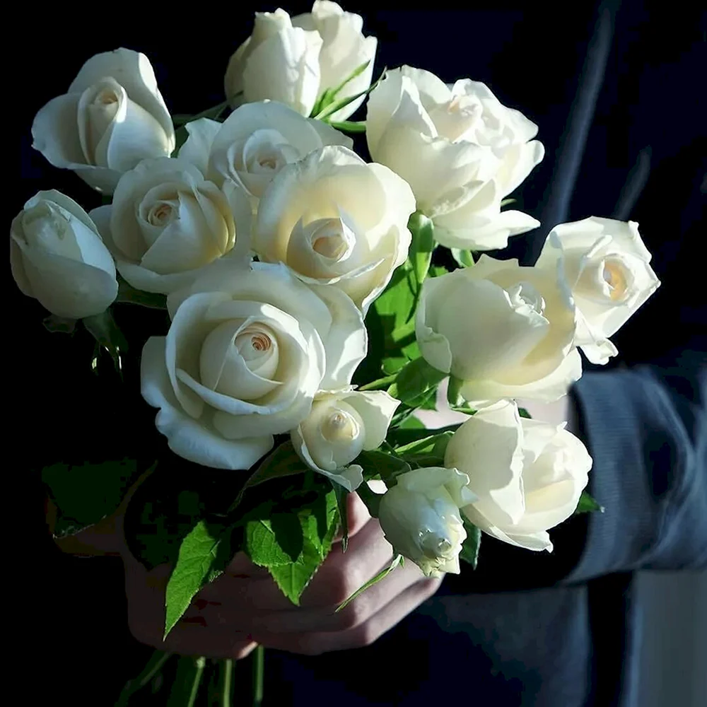 Букет белых роз букет
