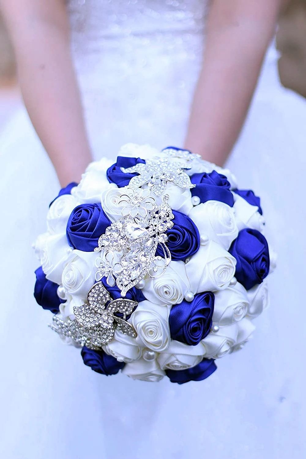 Букет невесты синий Ирис