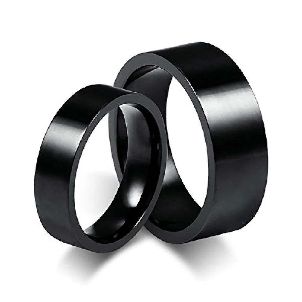 Черные обручальные кольца