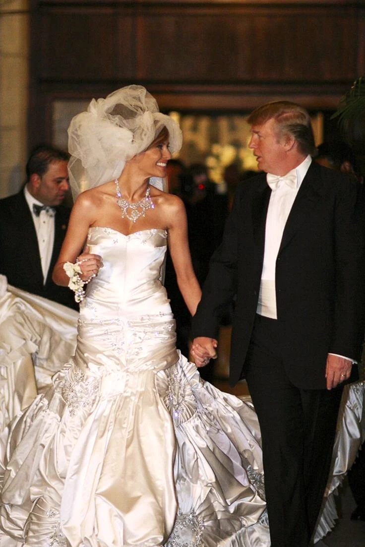 Дональд Трамп и Мелания Трамп свадьба