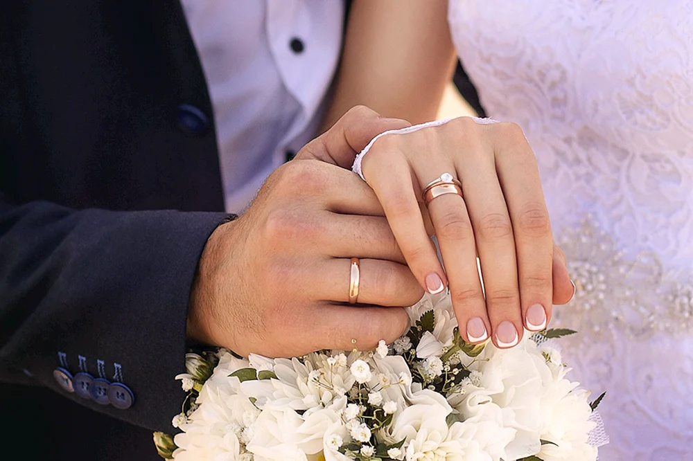 Фото одевание кольца на свадьбе