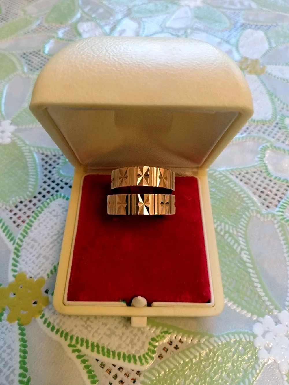 Кольцо с алмазной гранью 583 проба СССР