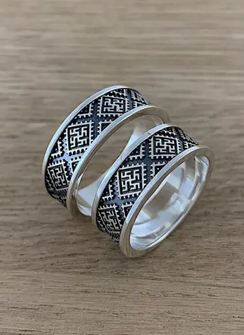 Кольцо Свадебник серебро