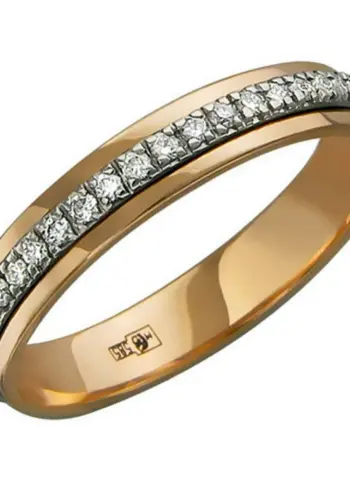 Кольцо золотое 585 пробы с бриллиантом