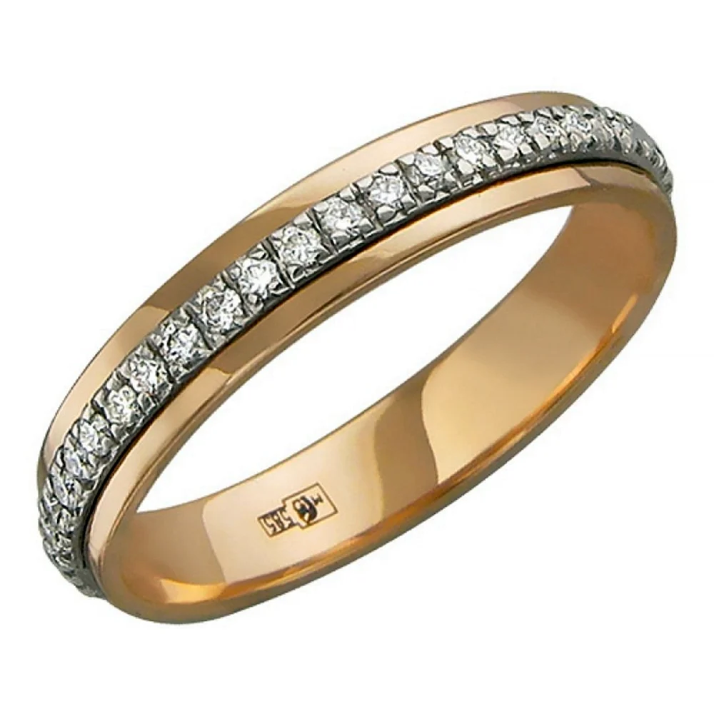 Кольцо золотое 585 пробы с бриллиантом