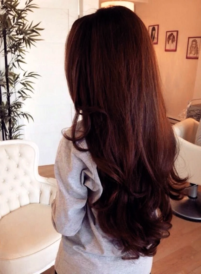 Красивый коричневый цвет волос