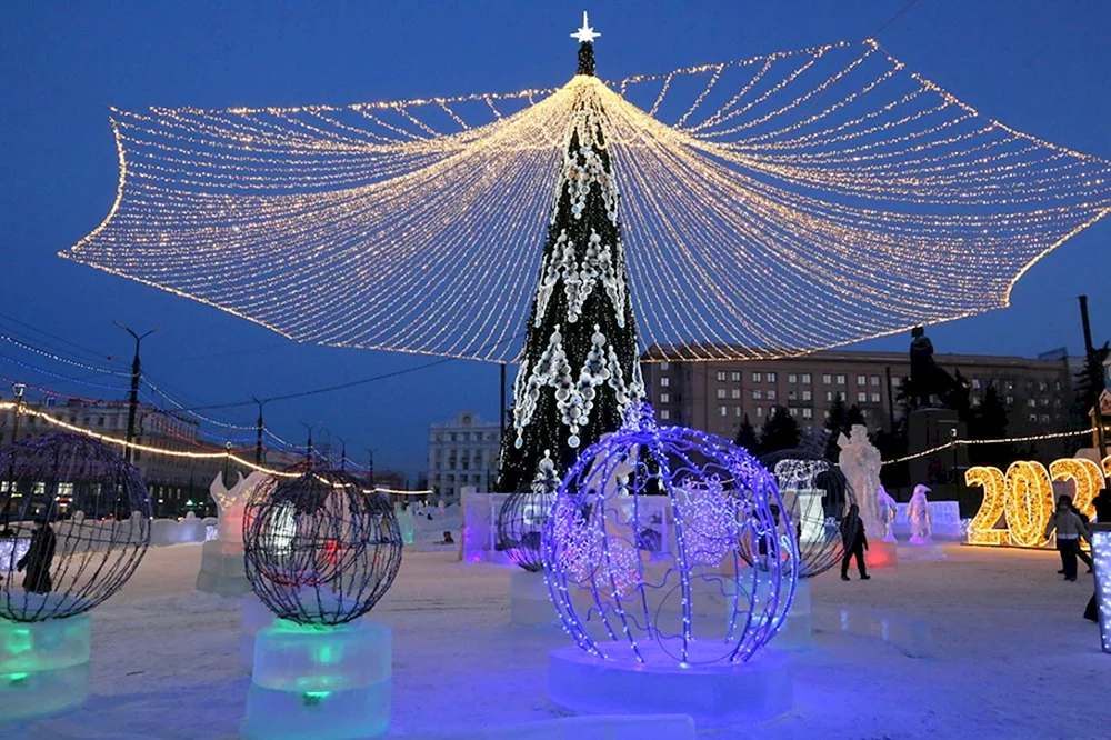 Ледовый городок Челябинск 2023