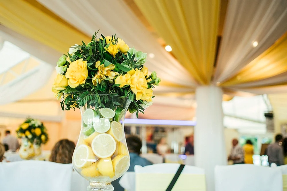 Лимонно лаймовая свадьба