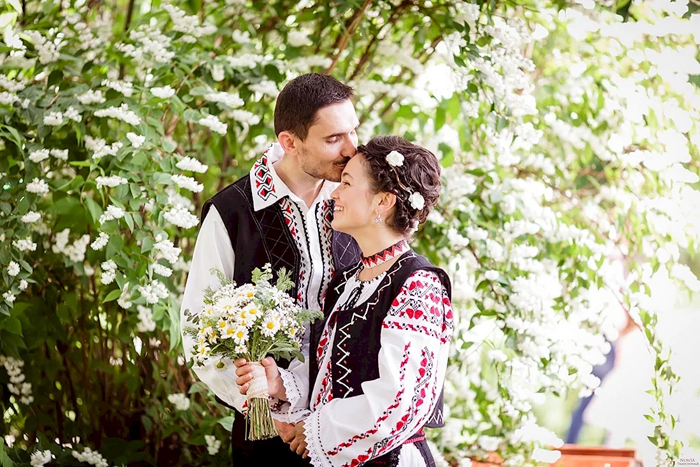 Молдавский свадебный наряд