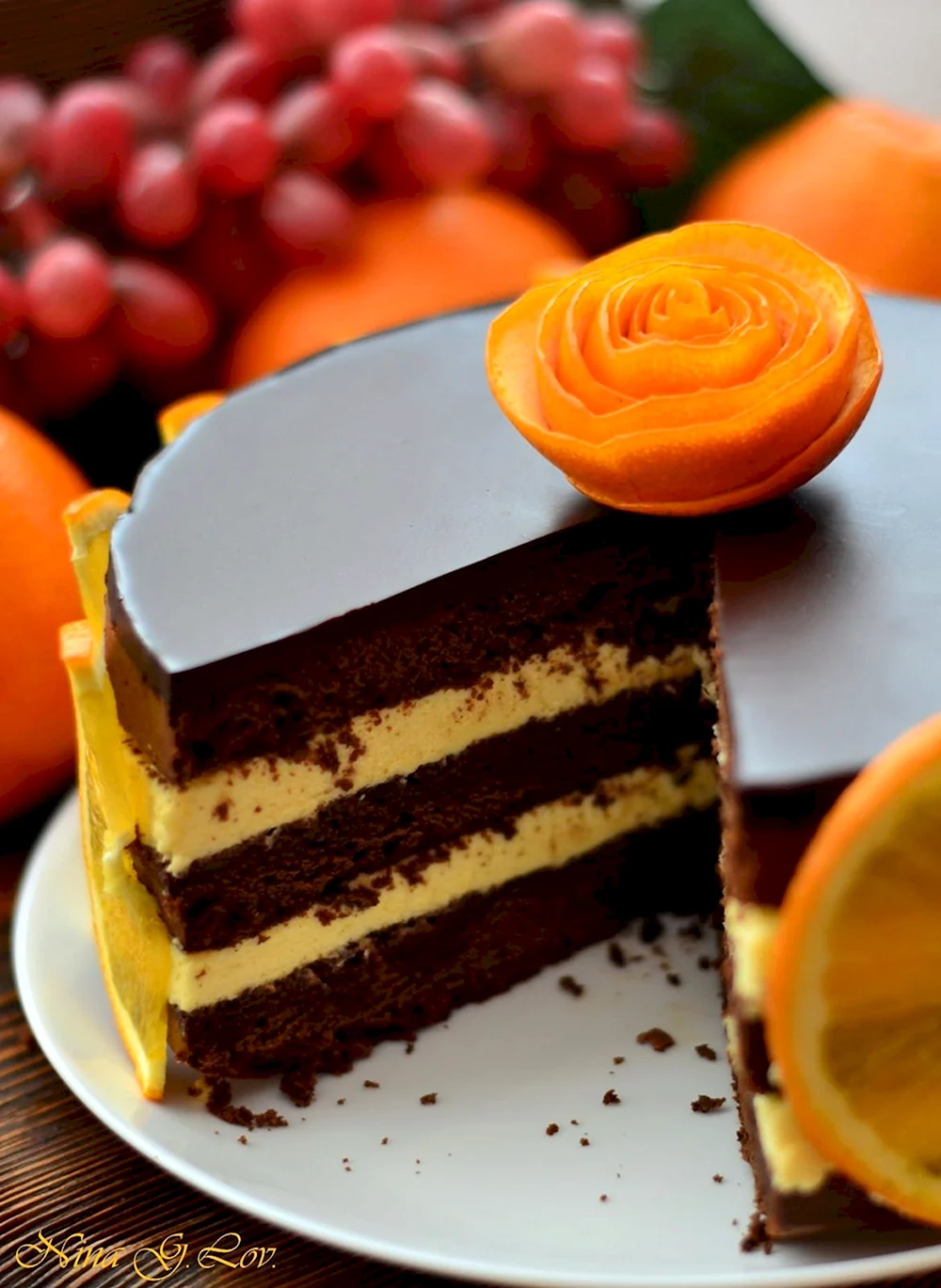 Муссовый торт апельсин шоколад