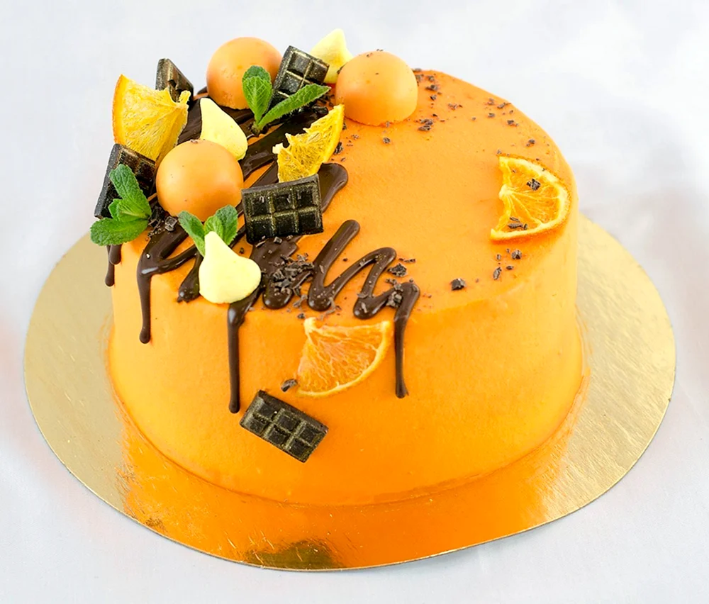 Муссовый торт с апельсином