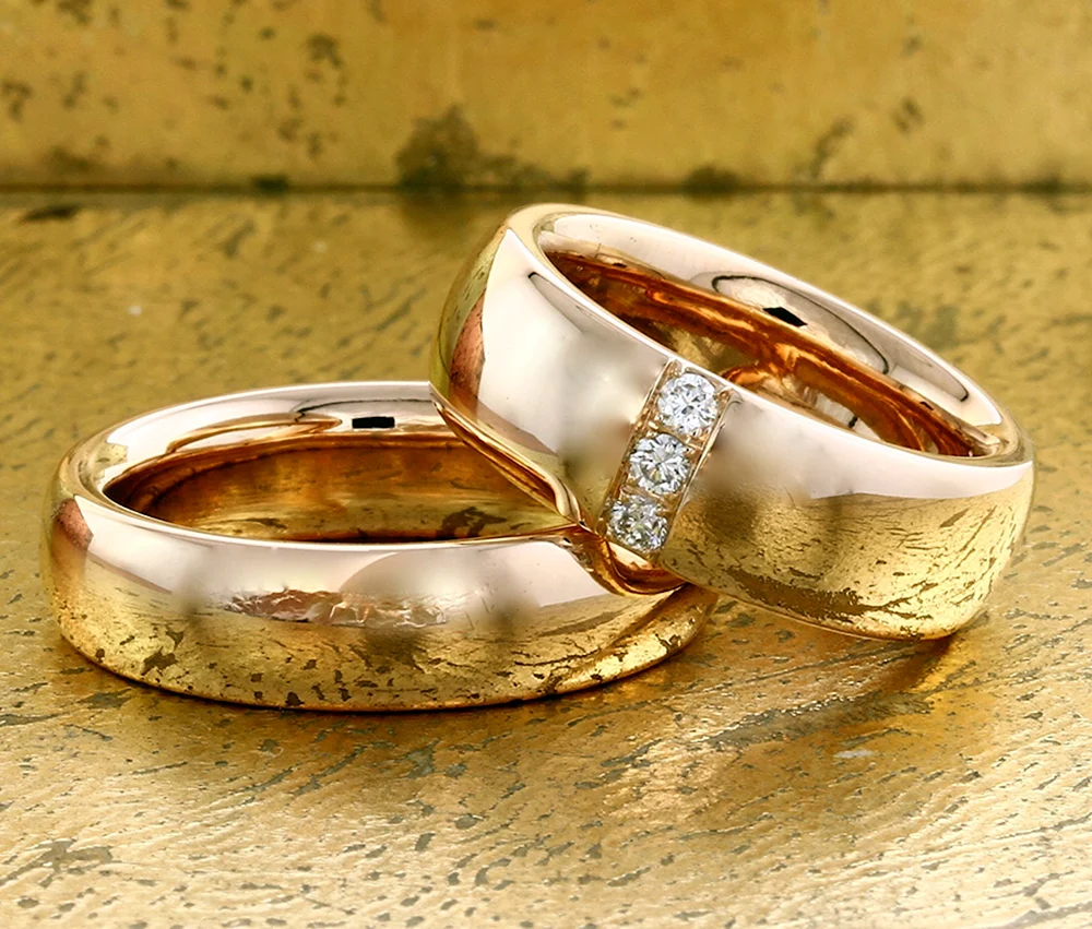 Обручальные кольца Дубайское золото