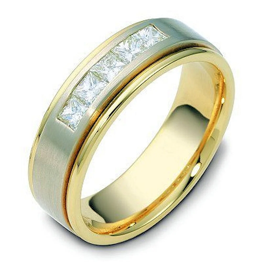 Обручальные кольца из белого золота 585