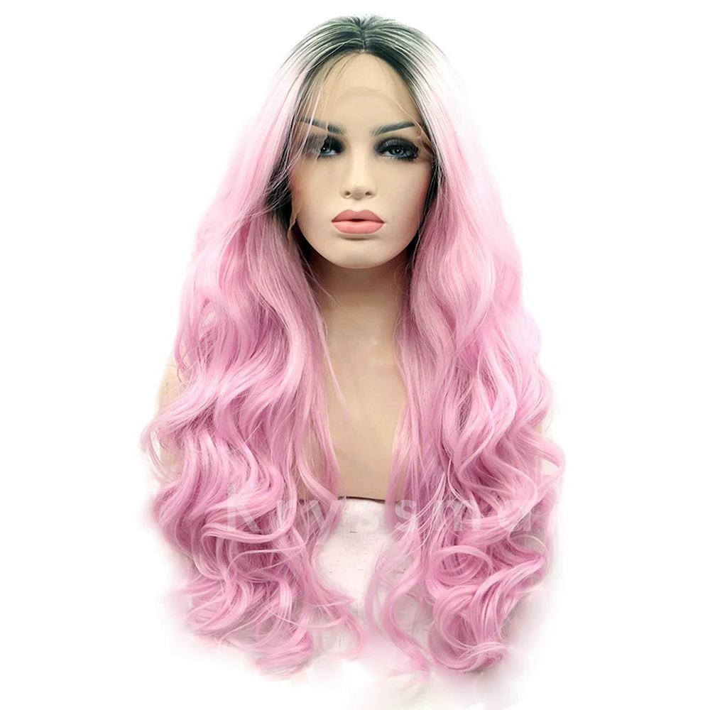 Pink Ombre Lace Front Wig
