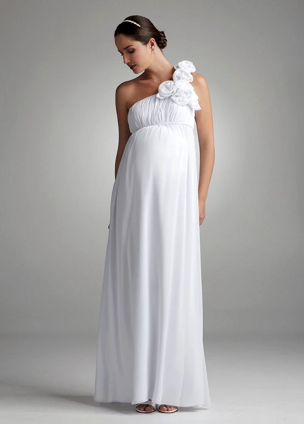 Платье Ампир свадебное для беременных