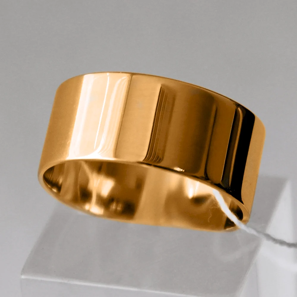Широкие обручальные кольца из золота 585