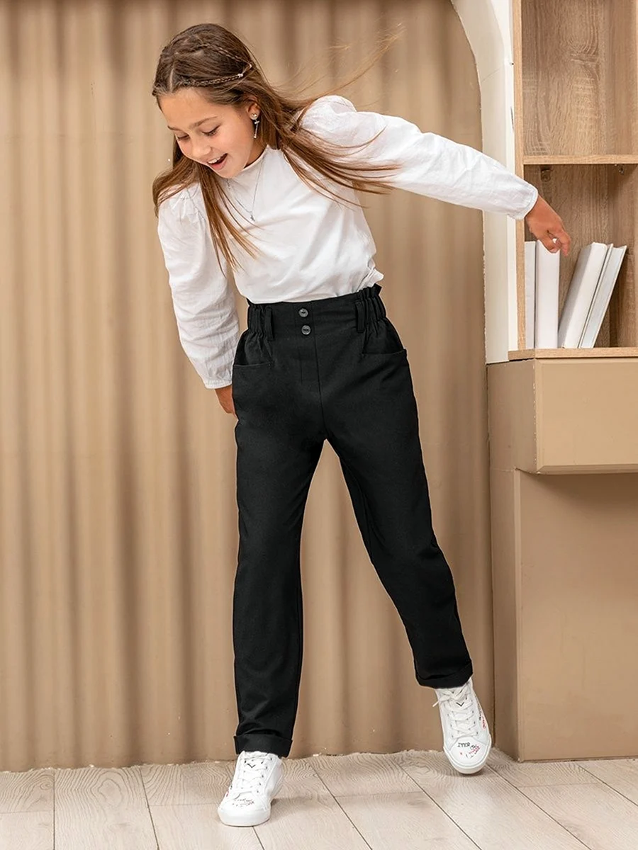 Школьные брюки для девочки подростка