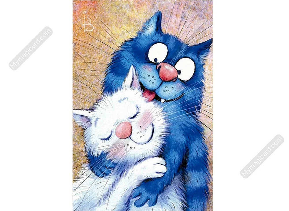 Синие коты Ирины Зенюк Стикеры