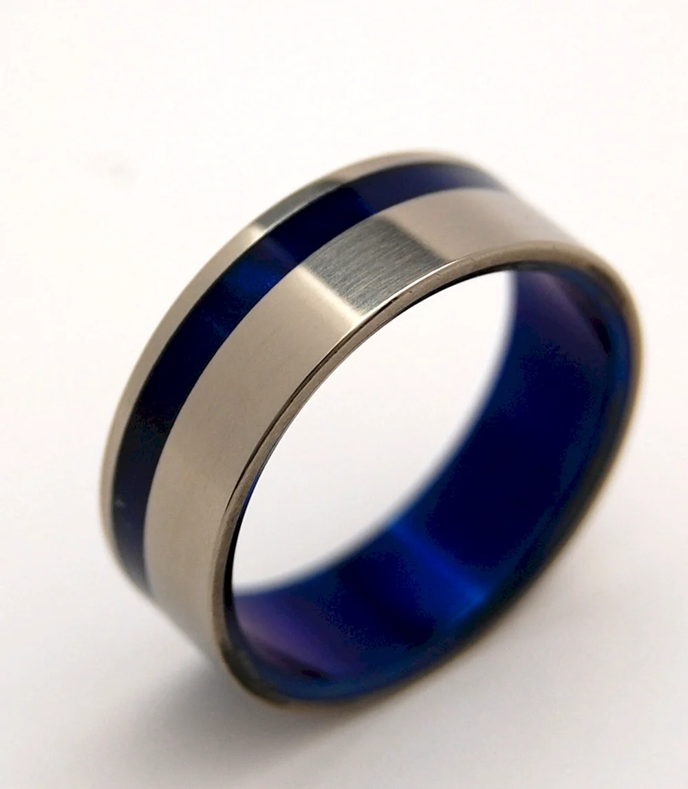 Синие обручальные кольца