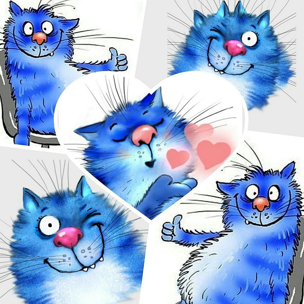 Синий кот Ирины Зенюк