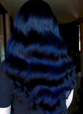 Синий цвет волос