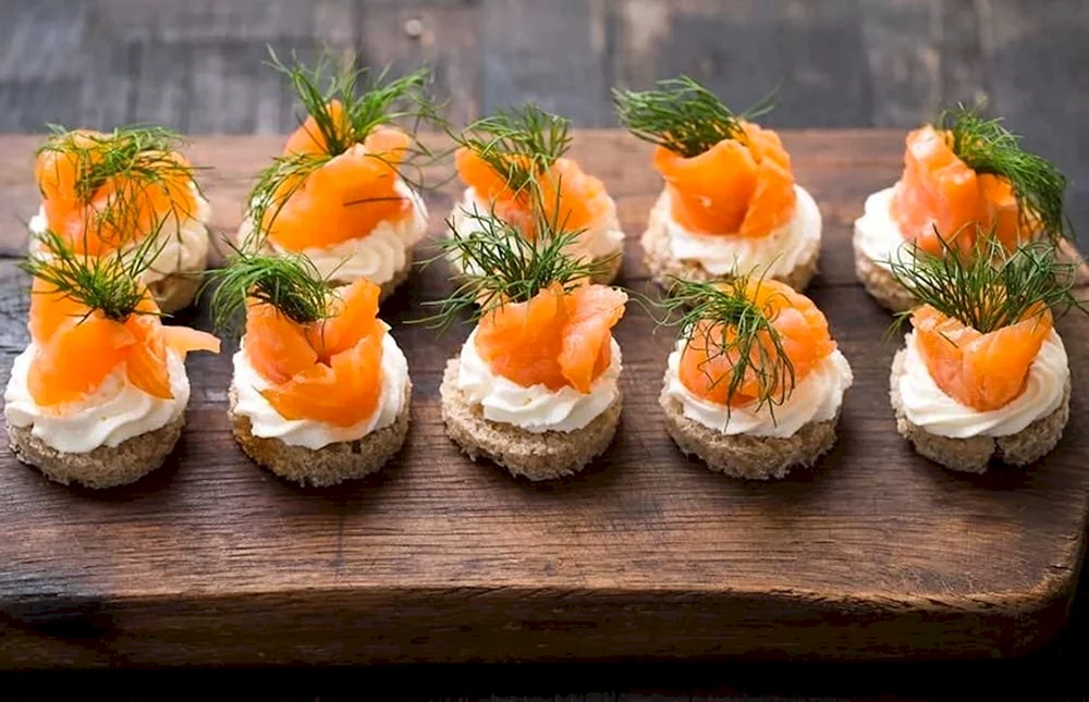 Smoked Salmon Canapes