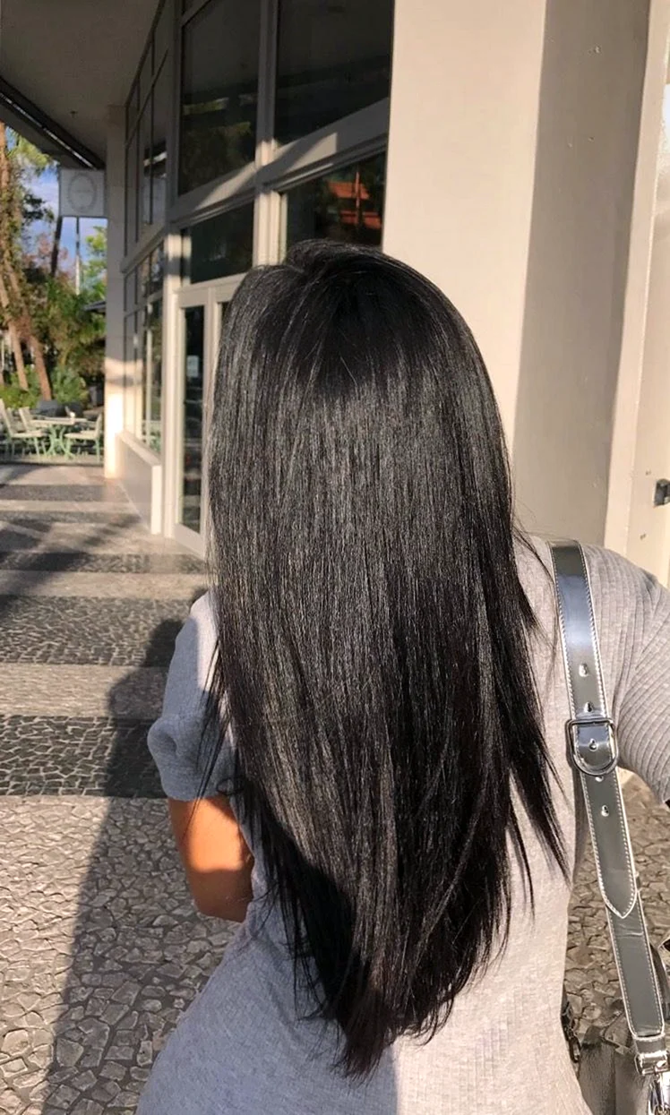 Стрижки на длинные черные волосы