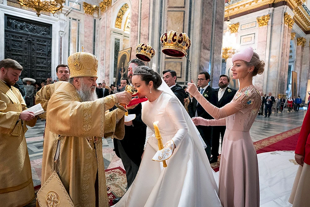 Свадьба в Исаакиевском соборе Георгия Романова