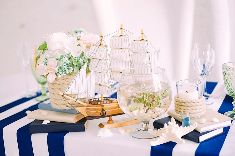 Свадьба в морском стиле