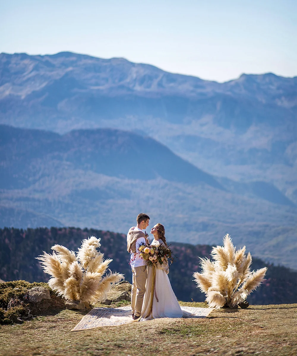 Свадебная церемония в горах Сочи