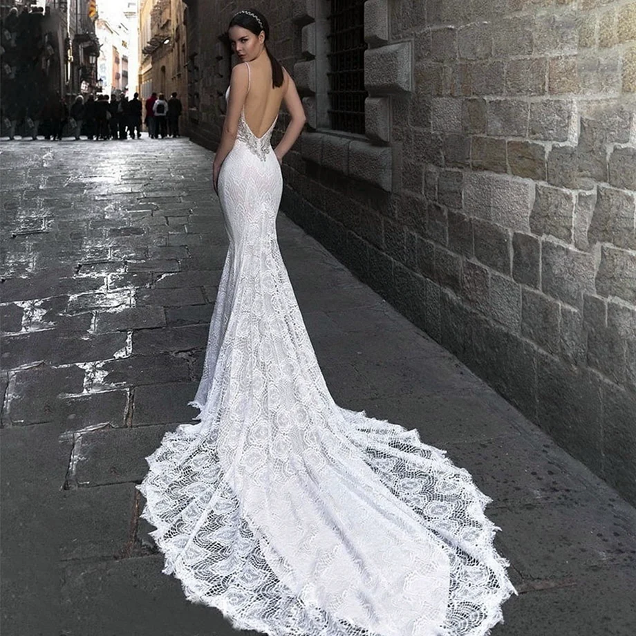 Свадебное платье Лусиано рыбка со шлейфом