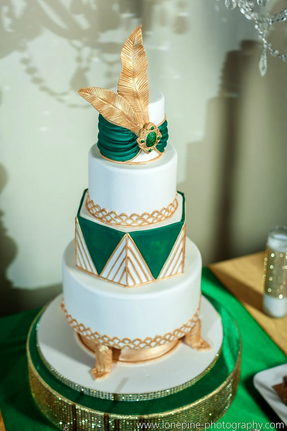 Свадебный торт в стиле Гэтсби