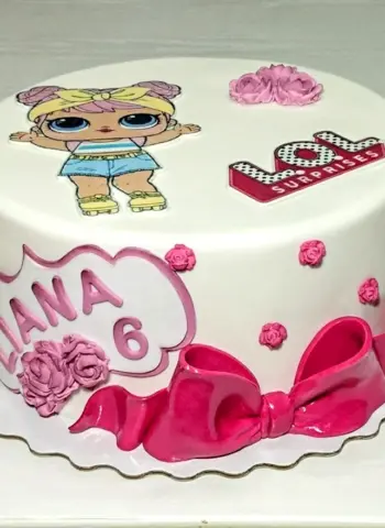 Торт кукла ЛОЛ для девочки 6 лет