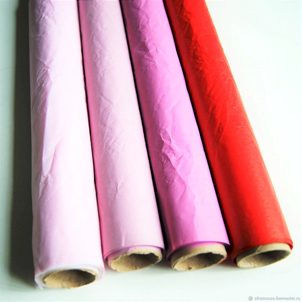 Цветная бумага в рулонах