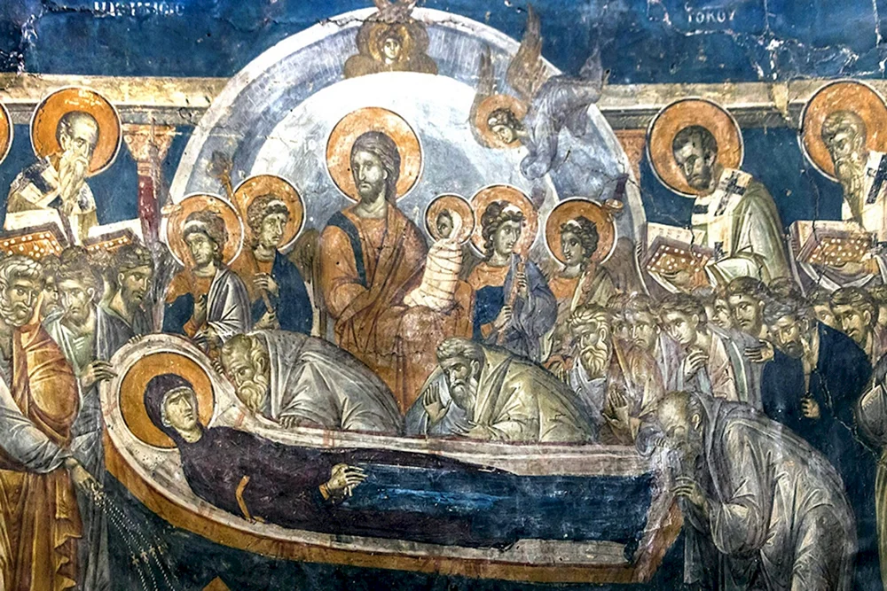 Успение Пресвятой Богородицы фреска