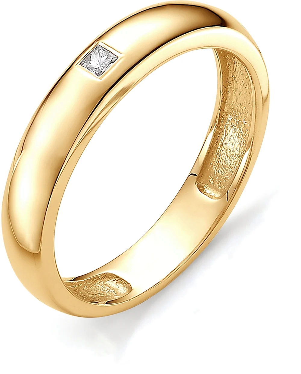 Золотое кольцо Алькор с бриллиантом