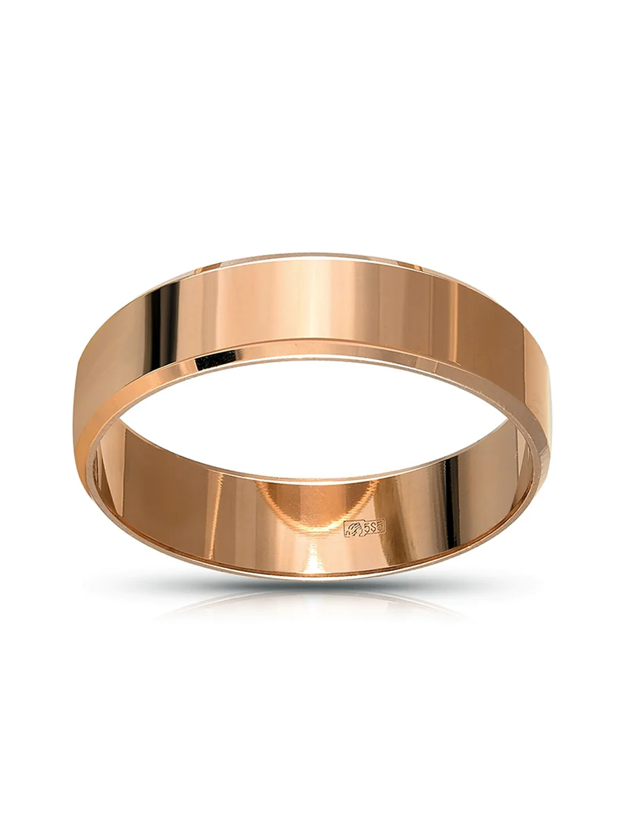 Золотое обручальное кольцо СИНТЕРИНГ 5 мм
